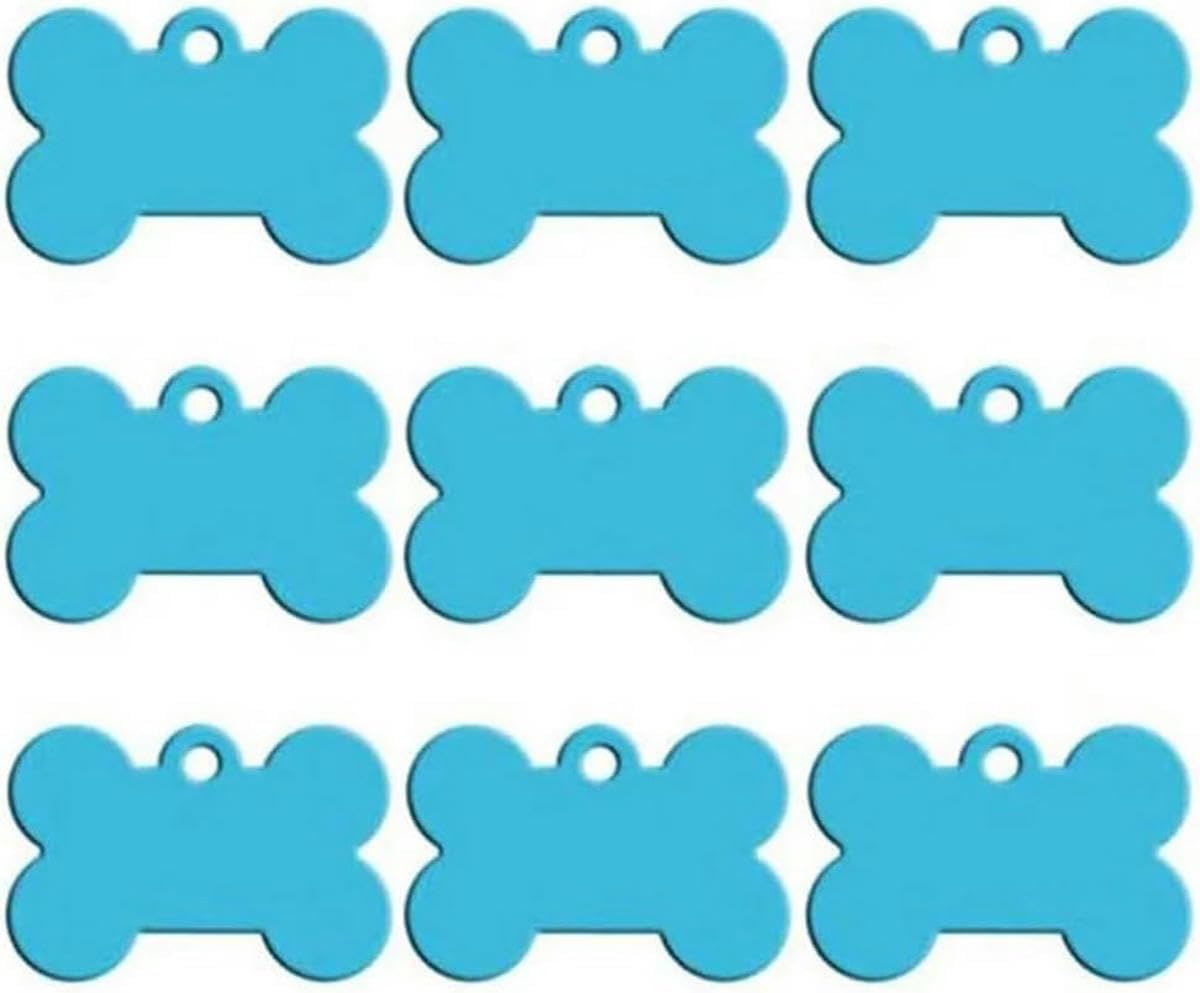 100 piezas de placas de identificación para perros y gatos grabadas a medida, etiquetas de identificación para perros en albo, etiquetas de identificación para mascotas de aluminio redondas, etiqueta