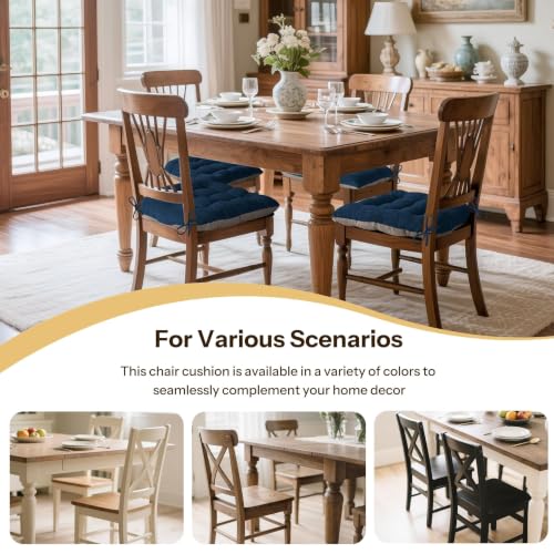 Cojines de asiento para comedor y oficina pack de 4 mullidos tamaño 46x46 cm 6