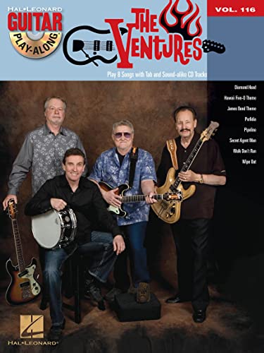 The Ventures - Hal Leonard Guitar Play-Along Volume 116 | Sheet Music Book with Online Audio | Electric Guitar Tablature Songbook for Surf Rock Instrumentals for Practice