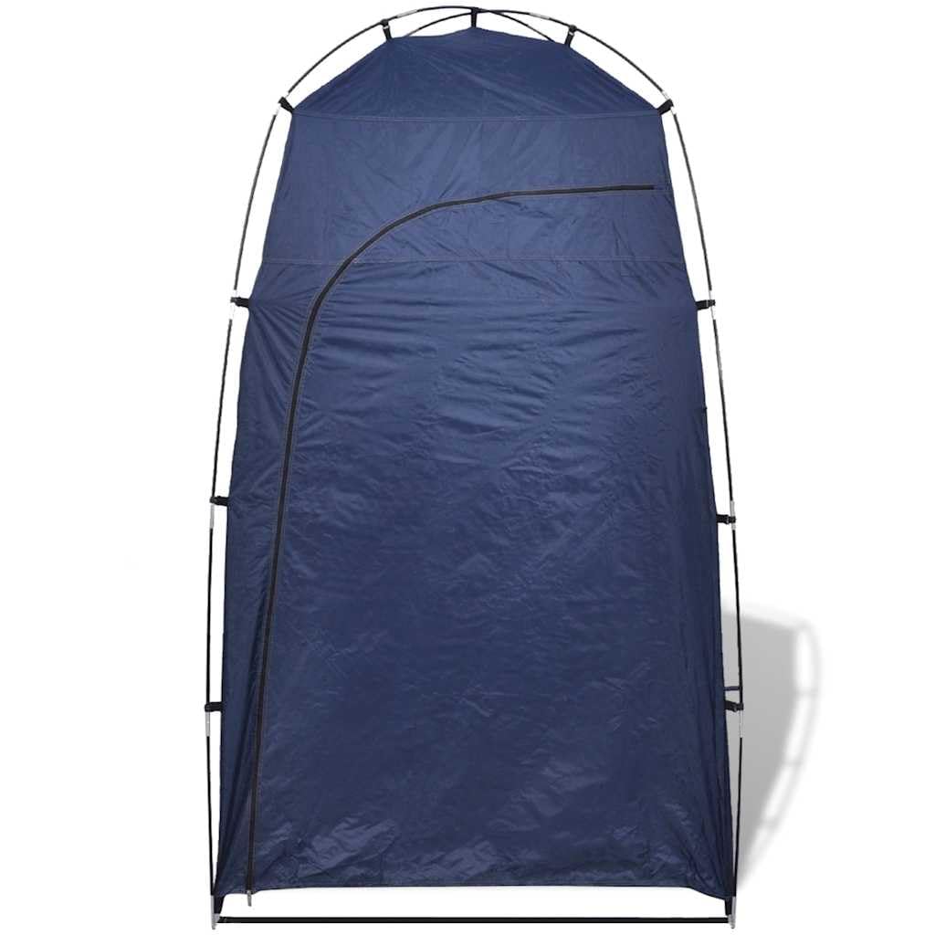 Duschzelt Blau, Umkleidezelt, Toilettenzelt mit Reißverschluss, 130 x 130 x 210 cm, Campingdusche Sichtschutzzelt, Popup Wurfzelt für Outdoor, Strand, Garten, Festival, Wohnmobil, Tragbar