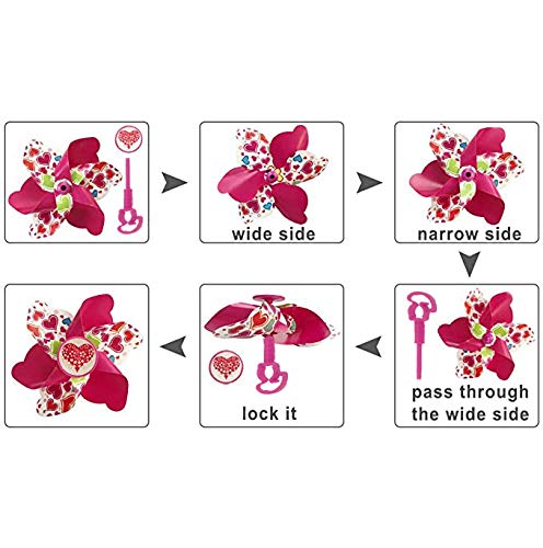 Liyamobu 4Pcs Children's Bike Accessories-1 Pc Girl's Bicycle Bell With 2 Pcs Kids Bike Streamers,1Pc Bike Front Handlebar Basket, And 1Pc Short Pole Bike Windmill #TOP2