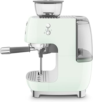SMEG EGF03PGEU espresso coffee machine, bean-to-cup machine 50s Style, Pastellgrün1