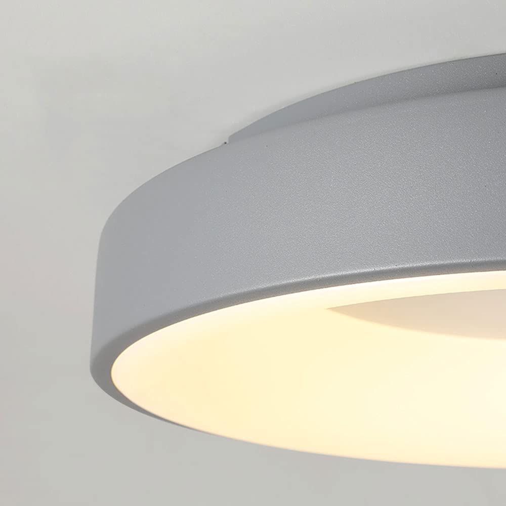 Ściemniana lampa sufitowa LED - ultracienka konstrukcja do niskich sufitów w salonie i biurze - minimalistyczna oprawa oświetleniowa do domu