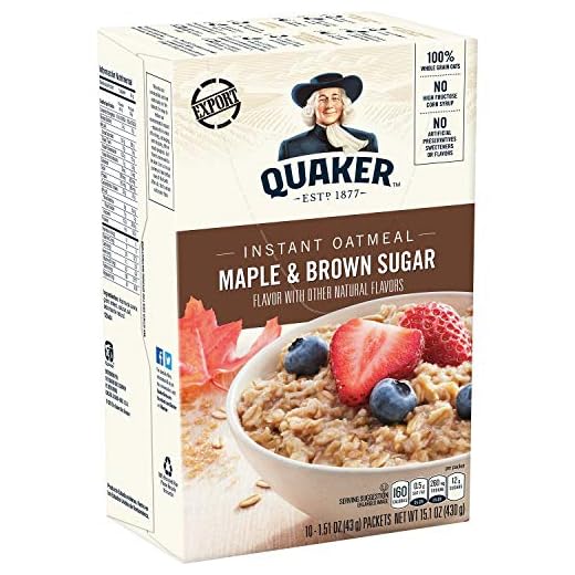 Quaker Instant Brown Sugar oat