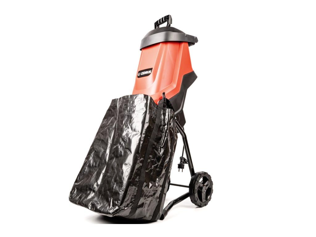 Hahn & Sohn Cedrus CEDRE04 Trituradora eléctrica de jardín - 2800 W, grosor de rama de 45 mm, cesta de 45 l, silenciosa, protección contra sobrecarga, cuchillo de acero inoxidable, compostaje