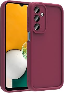 حافظة متوافقة مع Coverzone Samsung Galaxy A56 سطح أحادي اللون لامع مادة متينة وحماية كاملة حافظة Redolent قبضة مريحة غطاء سهل الوصول إليه بلون البرقوق