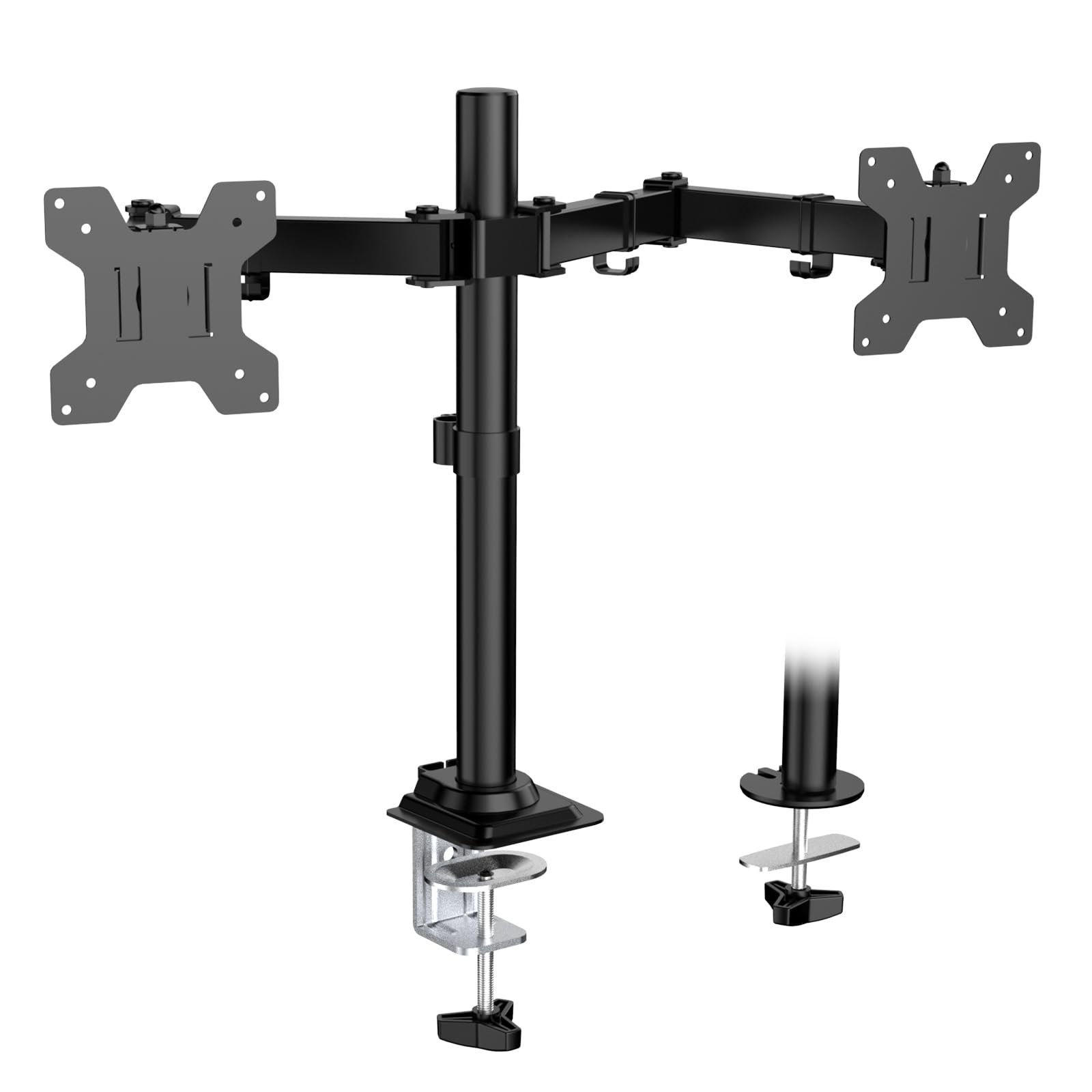 WALI Articulating Dual Monitor Stand for 13-32 inch Screens, 22 lbs per Arm