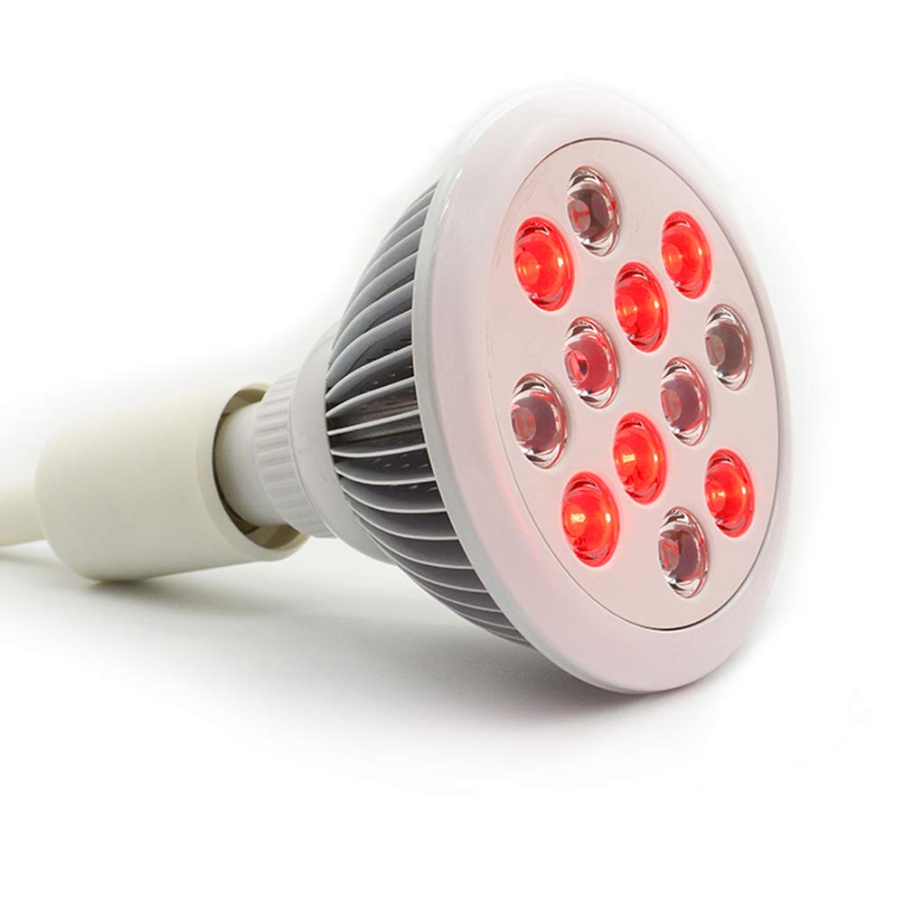 36w Led Red Light Therapy Bulbs 660nm Red and 850nm Near Infrared Therapy, Muscle & Joint Pain Relief Recovery, Skin Rejuvenation
