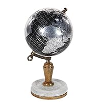 Algopix Similar Product 8 - Benzara Desk Pu Wood Metal World Globe
