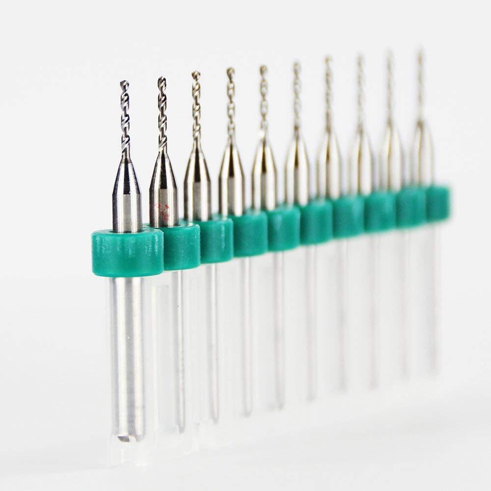 10 Pieces PCB Micro Drill bit Set CNC Mini Solid Carbide Drill bit 1.0mm-picture-10