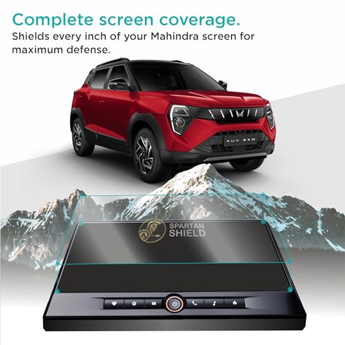 Image of Spartan Shield Screen Guard for MAHINDRA XUV 3XO 2026 [2024 - Running] || 10.25-inch Infotainment Protector | Scratch Proof | Water Resistant | Bubble-Free Installation | New XUV3XO Facelift Car Stereo Display Accessories [Not Tempered Glass]