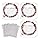 CheersLife 3 Pcs Cadeau Maitresse D'École Fin D'année,Merci Maitresse,Cadeaux Professeur,Idee Cadeau Bracelet Pierres Naturelles Femme