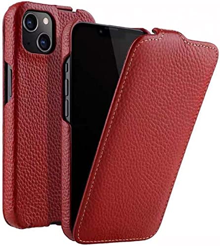 Étui rouge iPhone 14 Plus GUMMMY le compagnon en cuir idéal pour vos déplacements
