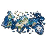 Earth Infinity Wood-Art Mind Exercise Challenge for Adults, No Fixed Shape, Endlessly Reconfigurable, 441 Pieces