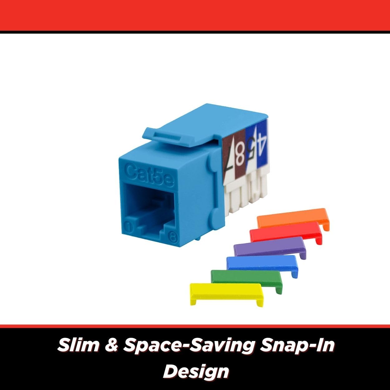 Amazon.com: Simply45 Cat5e Unshielded 90 Degree Keystone Jack