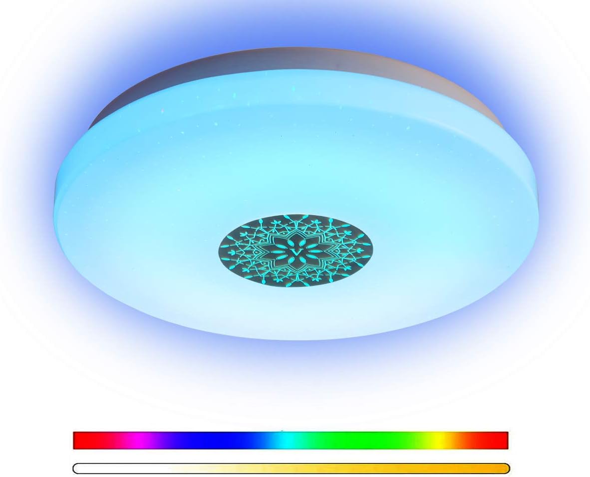 plafoniera da incasso a soffitto per camera da letto