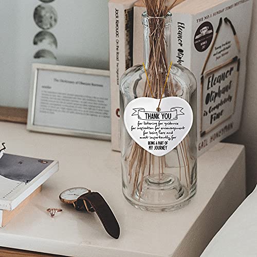 Thank You Gifts, Thank You For Being A Part Of My Journey, Ornament Keepsake Sign Heart Plaque Thank You Gift, Appreciation Gifts For Women Men Friends Sister Coworkers Teachers Boss Colleague #TOP3