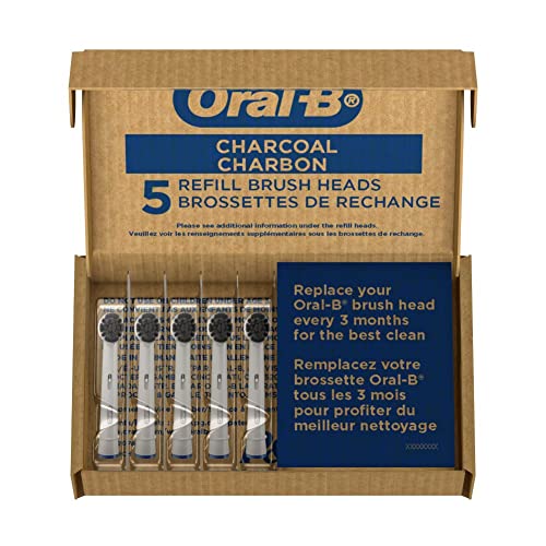 Oral-B Charcoal Electric Toothbrush Replacement Brush Heads Refill, 5 Count #TOP6