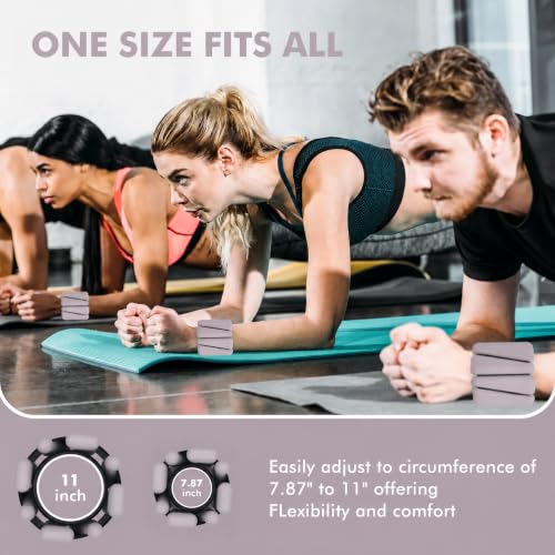 Image of Wrist Weights, Ankle Weights for Women Men, Adjustable Wrist Weighted Bracelet for Home Gym Workout, Running, Yoga, Exercise, Strength Training
