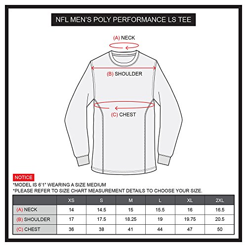 Pull NFL T Performance gris anthracite de qualité supérieure par Icer Brands