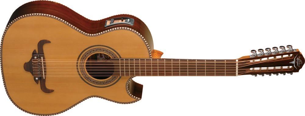 Amazon.com: Oscar Schmidt OH52SE Solid Cedar Top Bajo Sexto Acoustic ...