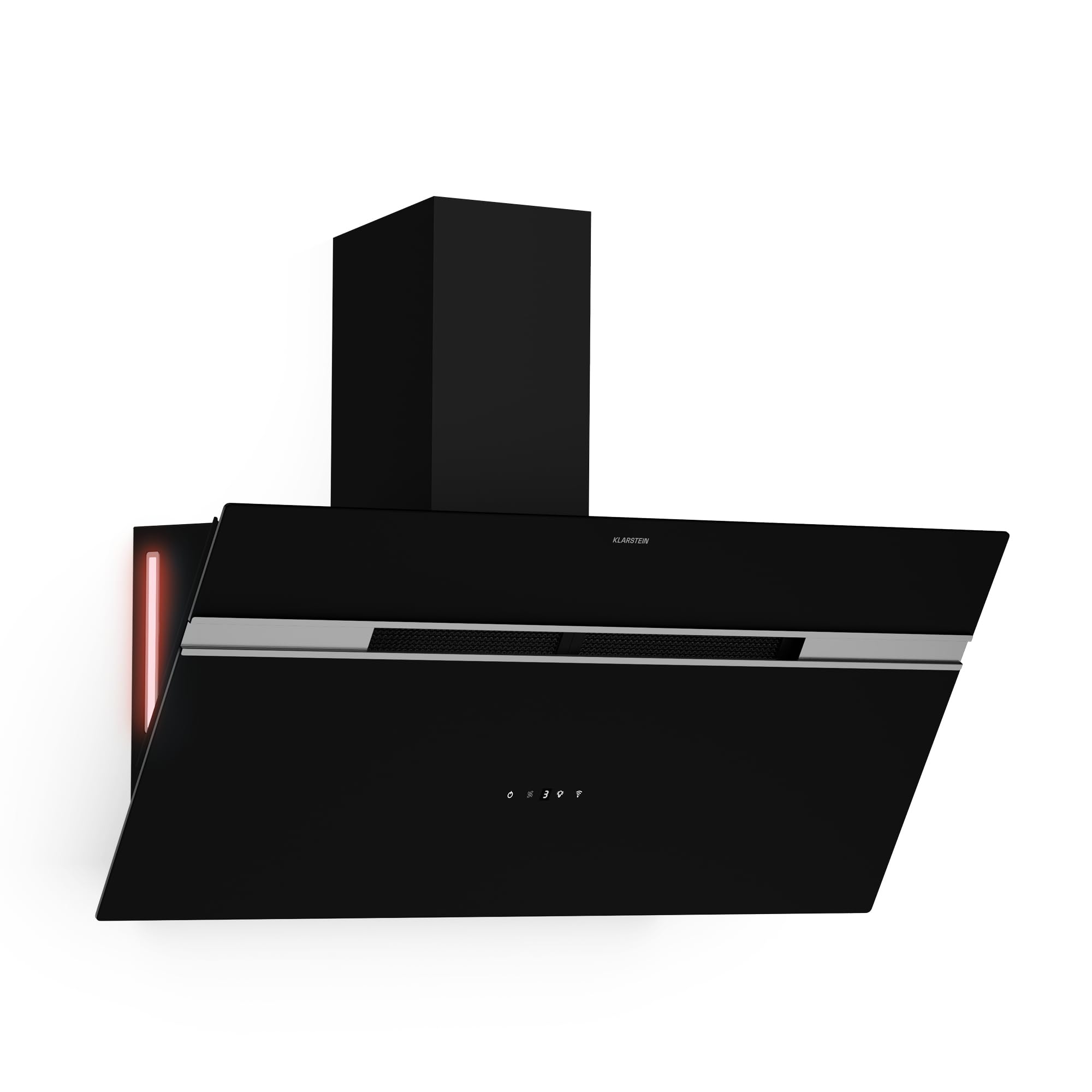 Klarstein Alina Campana Extractora - 60cm Decorativa, 600 m³/h, Control Smart, LED, Clase A, Recirculación, 68 dB, Negro — view 20