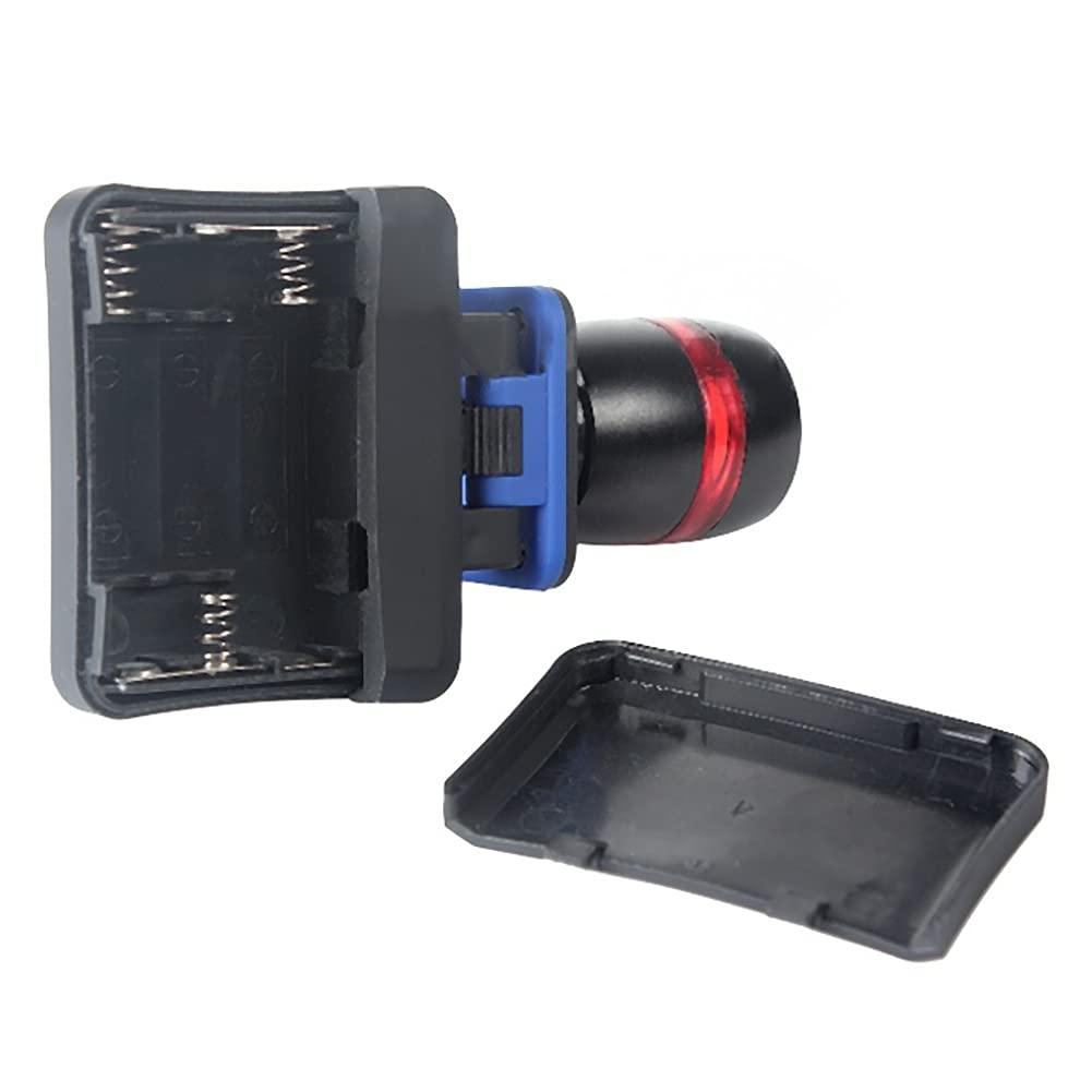 NC 250Lm LED Clip-On Head Torch Cap Hat Light Headlamp Fishing Camping Zoomable Torch Red