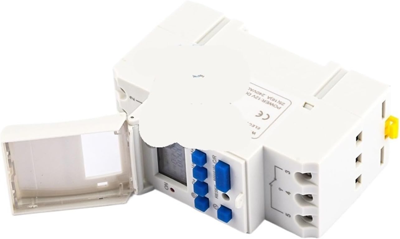 Electronic Weekly 7 Days Programmable Digital TIME Relay Timer Switch Control AC 220V 230V 12V 24V 48V 16A Din Rail Mount THC15A(220V)