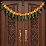 Party Propz Mango Leaves Toran For Main Door- 1Pc 3ft Toran For Main Door Entrance, Main Door Toran For Home, Pooja Room Decoration Items for Home, Toran for Decoration, Pongal, Lohri, Sankranti Decor