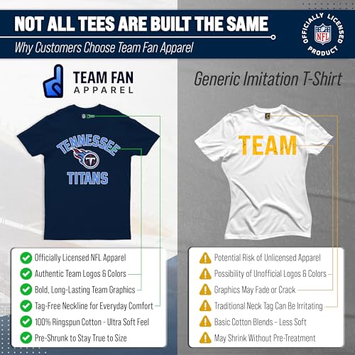 Image of NFL Gameday Cotton Blend T-Shirt for Men and Women - Licensed