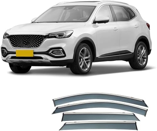 Acwyahso Normal Rain Guards Wind Deflectors For Mg Hs 2018-2022, 4Pcs Vent Visors, Allows Fresh Air & Keeps Rain Out, No-Drill Install