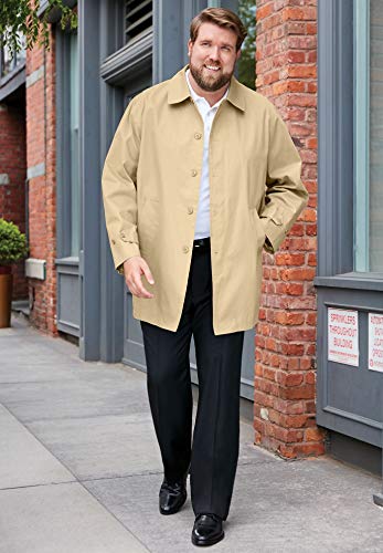 KingSize Men's Big & Tall Tall Water-Resistant Trench Coat3