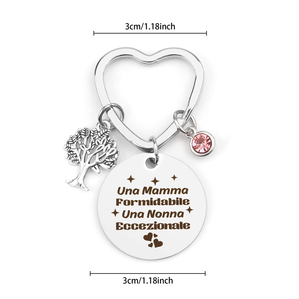 Portachiavi Nonna Regalo Nonna Regali Nonna Compleanno Nonna Idee Regalo, Regalo Nonna Compleanno Regali Nonna Idee Regalo per la Nonna Regalo Festa Della Nonna Regalo Pensione Nonna Personalizzati