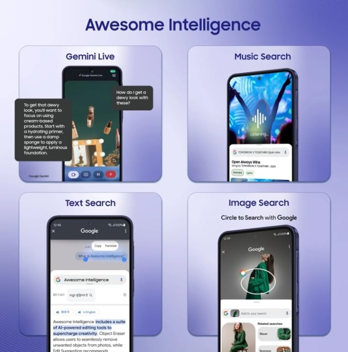 Image of Samsung A36 5G (Dark Blue, 128 GB) (8 GB RAM)