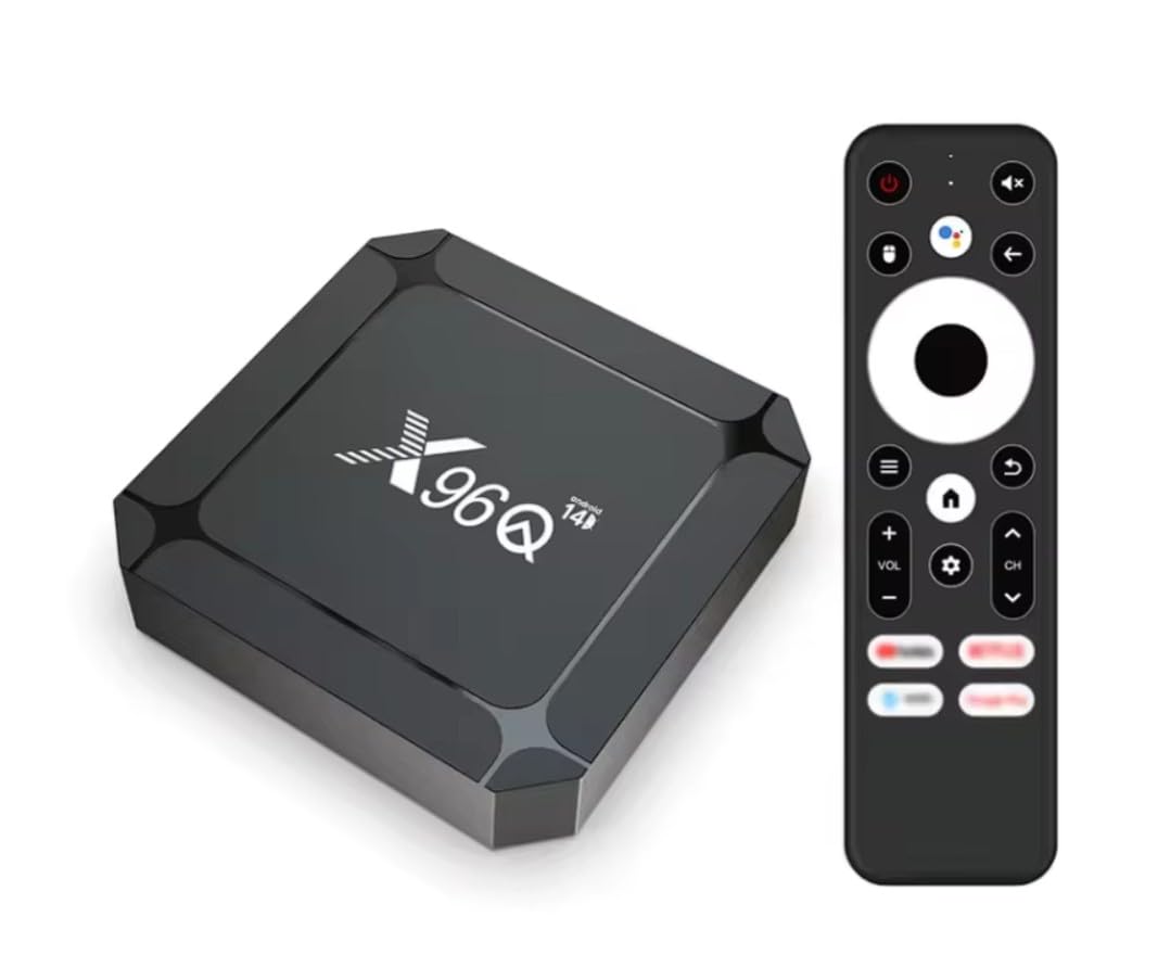 Boitier Android TV 4K Multimédia (Cable HDMI Inclus), Android 14.0, 2 Go RAM/16 Go ROM, CPU Rockchip RK3518 Quad-Core, GPU Arm Mali-450, Wi-FI 2,4 Ghz/5 Ghz, Bluetooth, USB 3.0, Ethernet