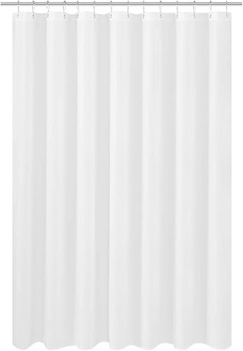 Miniatura 52 de N&Y Home Cortina o forro de tela para ducha, lavable a máquina, estrecho, negro, de 36 x 72 pulgadas