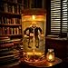 FaddishDeal Horror Movie Final Battle Water Lamp - 13th Friday Part 6 Collector's Edition, 7-inch Crystal Lake Diorama LED Night Light with Action Figure, Halloween Home Decor Gift