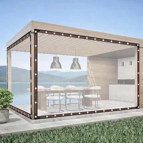 Lona transparente 1.5x1.5m impermeable exterior para terrazas e invernaderos 3