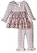 Bonnie Baby Baby Girls' Stripe To Toile Print Skirt Legging Set
