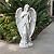 Alpine Corporation 31" Tall Indoor/Outdoor Angel Statue Yard Art Decoration, Light Gray