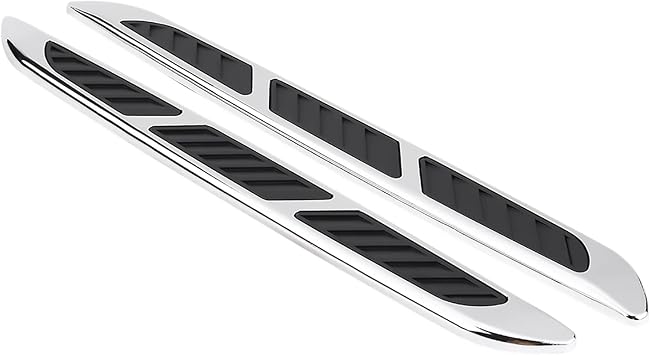 Air Flow Vent,2pcs Car Exterior Hood Side Door Air Flow Vent Cover Intake Grille Decorative Trim Sticker