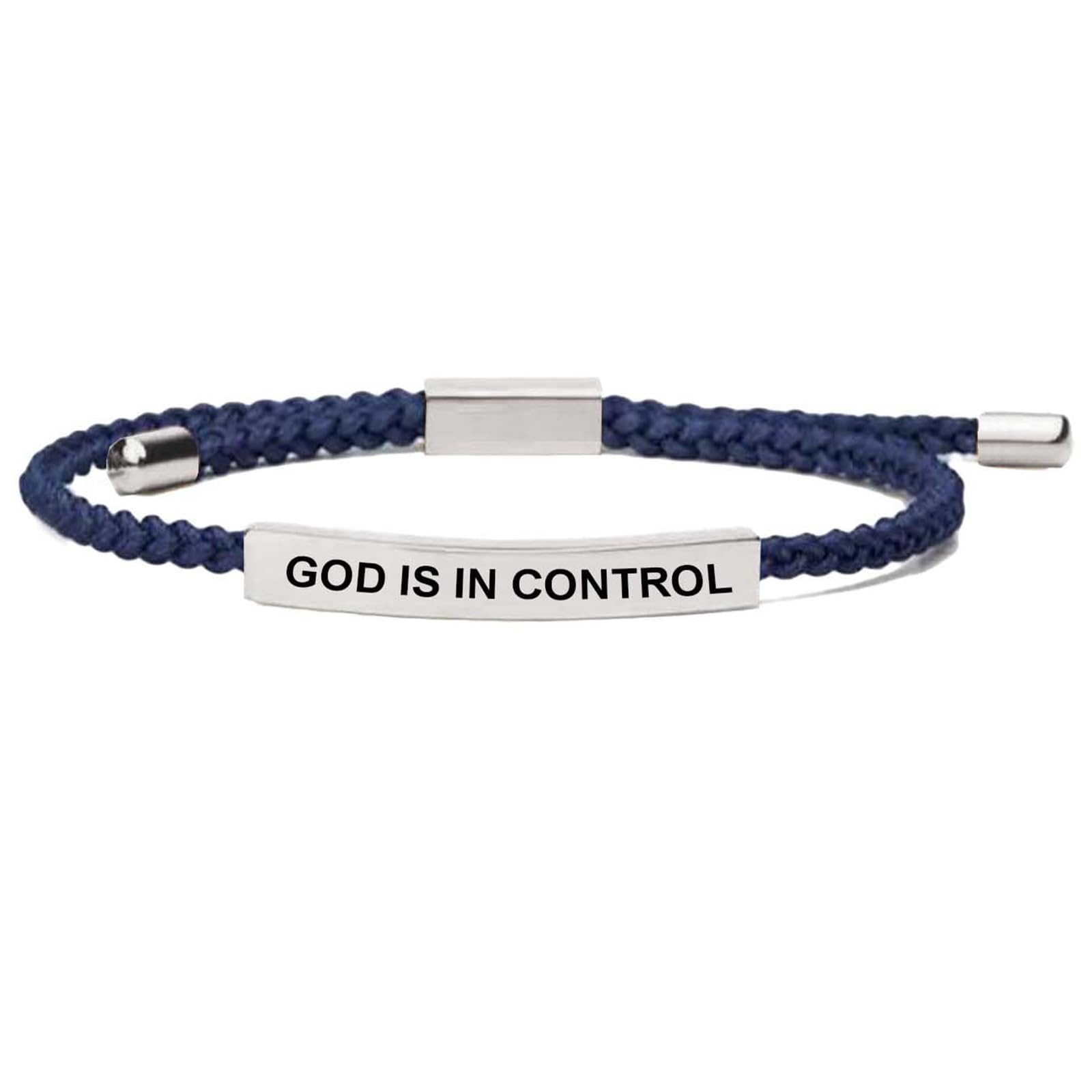 LIU JUN Let Them Bracelet for Women, Adjustable Braided Stainless Steel Engraving Inspirational Let Them Bracelet Gifts Jewelry