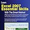 Learn Excel 2007 Essential Skills with The Smart Method: Courseware ...