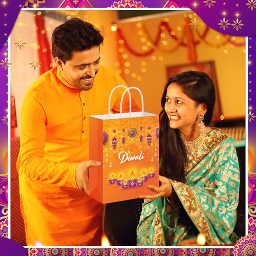 Kolldenn-12-Pieces-Happy-Diwali-Treat-Bags-with-Handle-Festival-of-Lights-Gift-Bags-Diwali-Theme-Candy-Bags-Diwali-Party-Favor-Bags-for-Indian-Diwali-Light-Party-Decor
