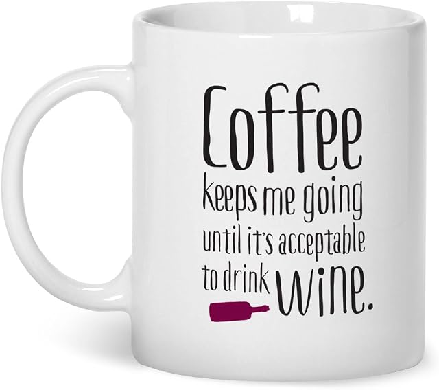 Funny Mug Gift Coffee Keeps Me Going for Women Novelty Mug with Quotes Christmas Birthday Present