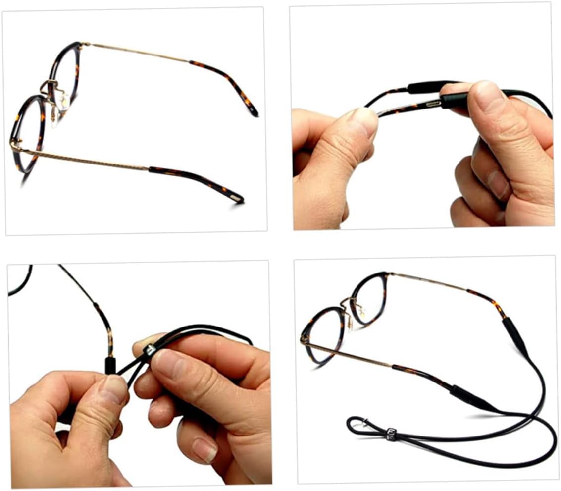 12pcs Adjustable Eyewear Retainer Strap Glasses Cord Holders for Safety Glasses Side Shields