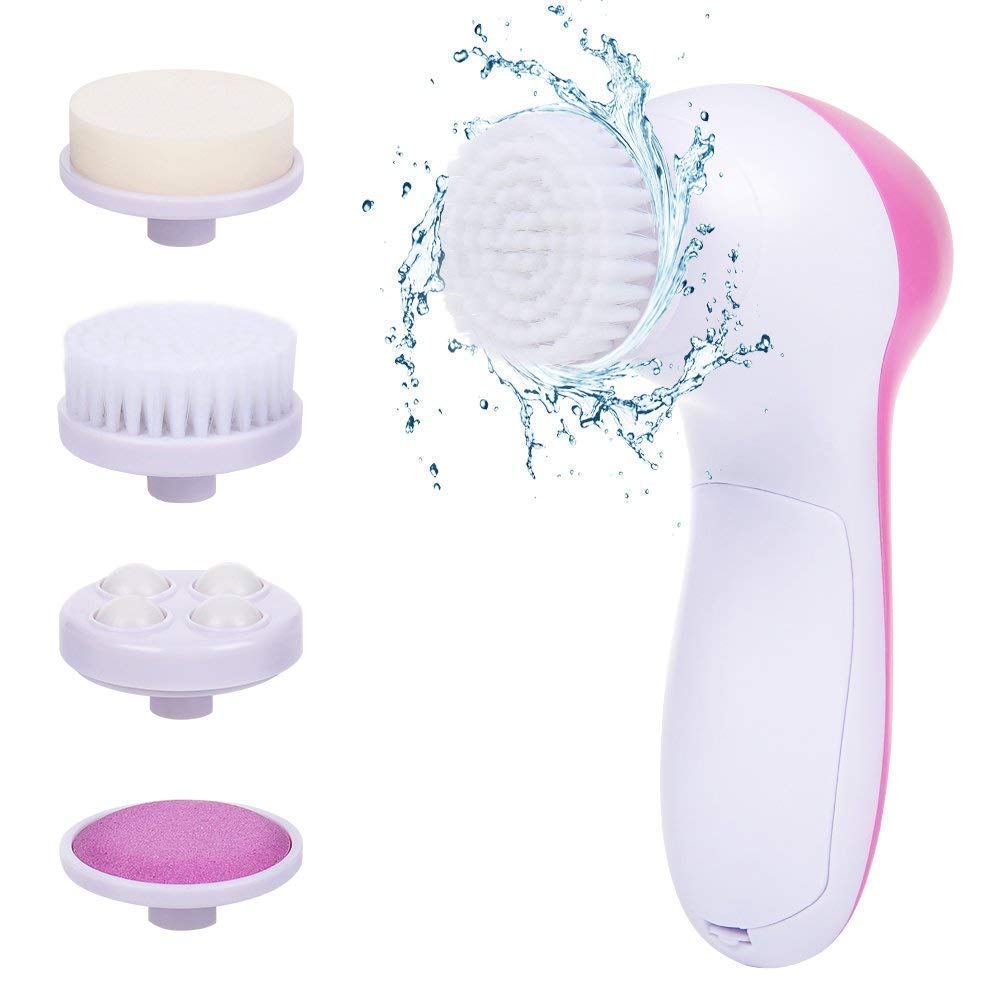 Pharmaji 5 in 1 Portable Electric Facial Cleaner Multifunction Massager, Face Massage Machine For Face, Facial Machine, Beauty Massager, Facial Massager For Women (B09CQ68Z9F) Amazon Price History, Amazon Price Tracker