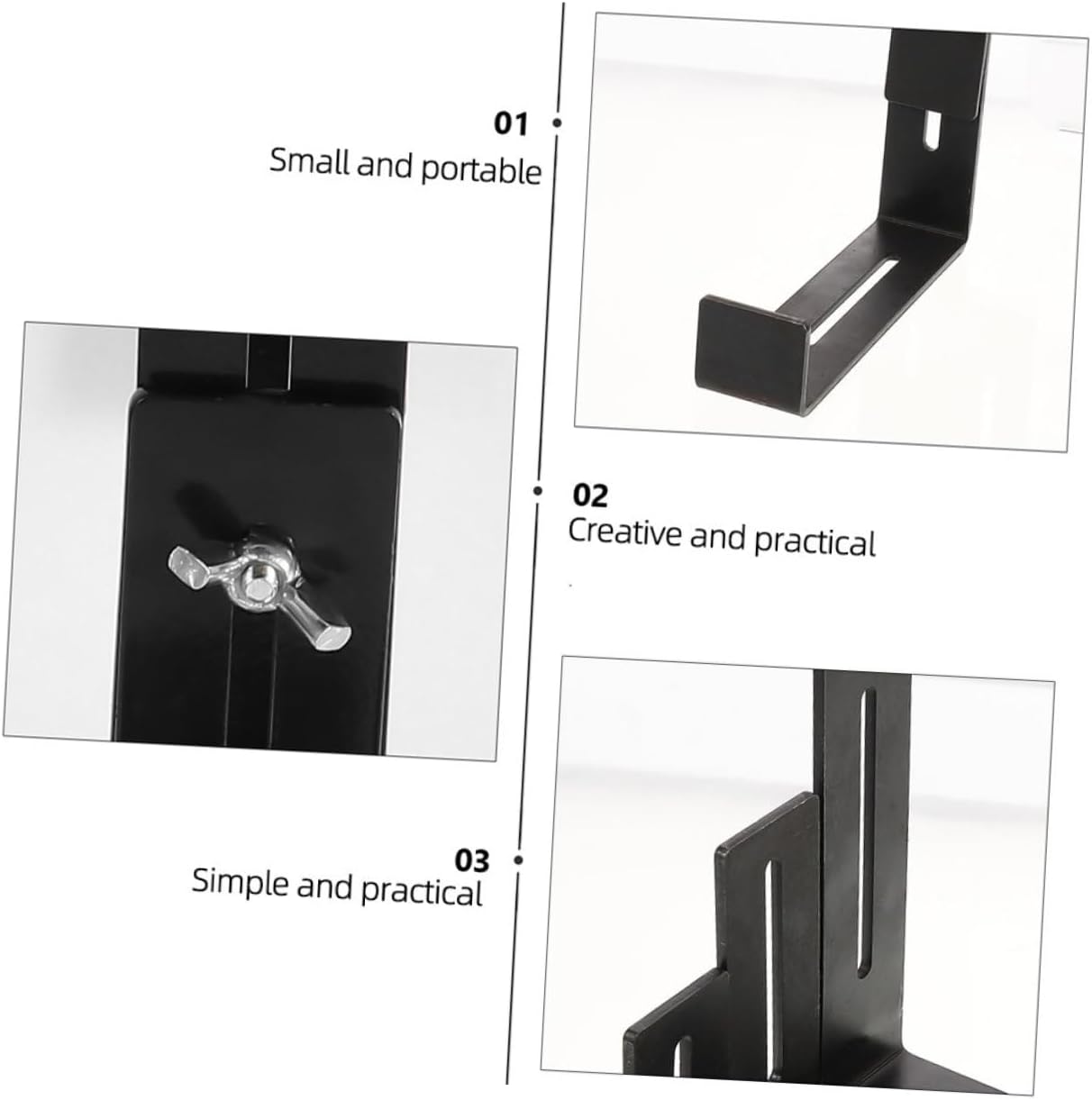 TOYANDONA Railing Flower Pot Bracket for Outdoor Garden 4PCS Heavy Duty Planter Box Holder Detachable Base Compatible Square Planters