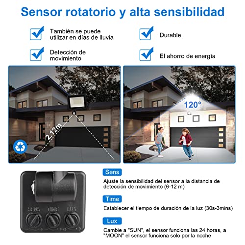 Reflector LED con sensor de movimiento 18 Imagen adicional