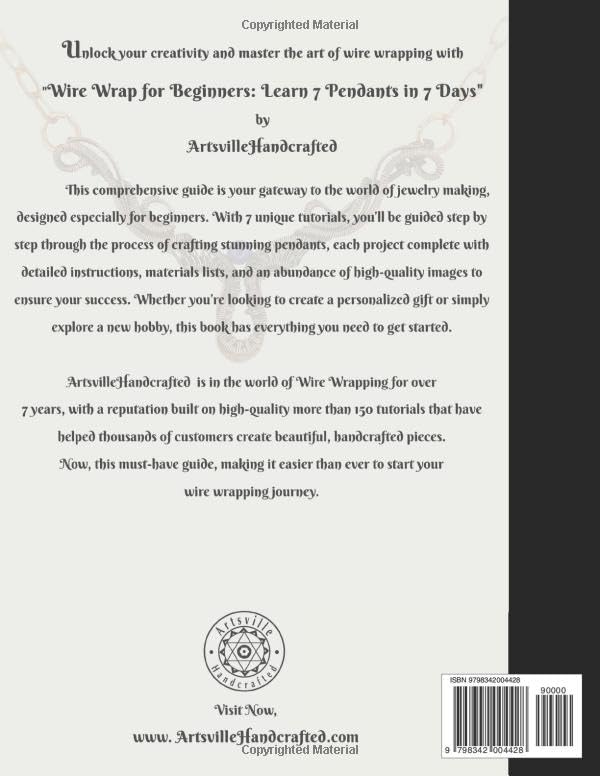 Wire Wrapping for Beginners: Wire Wrap Jewelry Making: Learn 7 Pendants Step by Step (The Complete Wire Wrap Guide : From Beginner to Master) - Image 2